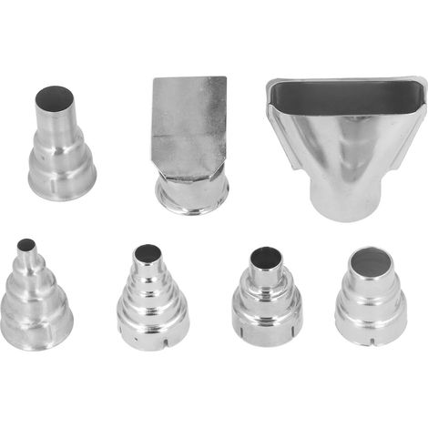 Kit di 7 ugelli per pistola termica in acciaio inox, 35 mm, forme diverse, ugelli per saldatura per pistole ad aria calda da 1500-2000 W. (1/5)