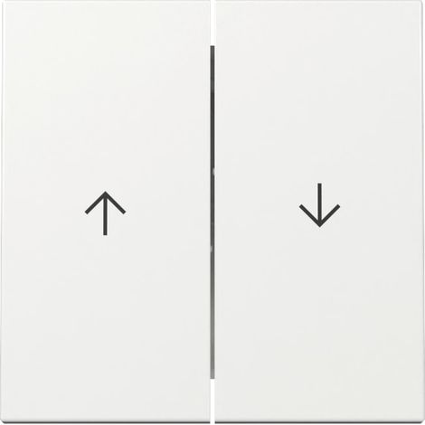 GIRA bascule double 329403, avec symbole de flèche, système 55, blanc