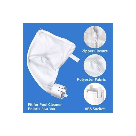 Sac filtrant de remplacement pour piscine – Aspirateur compatible Polaris 360 et 380 – Filtre à débris fins-4 pièces