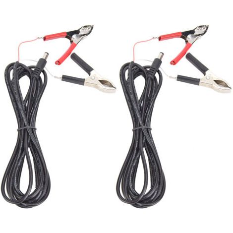 Prise d'alimentation cc mâle à fil à pince Crocodile, 2 pièces, 3 mètres 12V/24V pour connecteur LED (1/5)