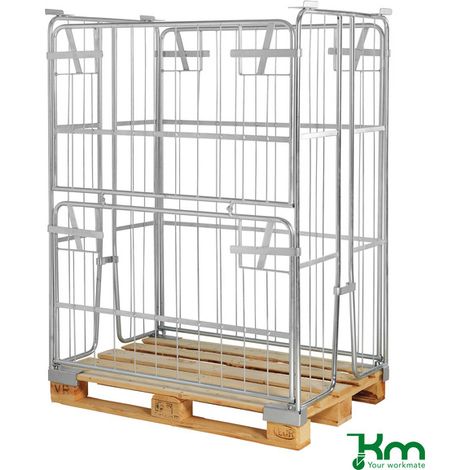 Container porta pallet L x P x H 1200 x 800 x 1500 mm - Kongamek