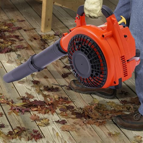 750W Souffleur de feuilles à essence 2 temps 25,4 cm³ Souffleur de feuilles sans fil, à main, avec tubes détachables et démarrage manuel. Souffleur de pelouse à essence refroidi par air pour l'entreti (1/5)