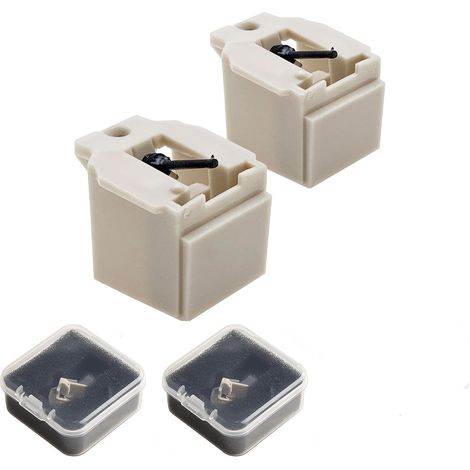 Lot de 2 stylets de rechange à pointe diamant ATN3600L, compatibles avec les platines vinyles Audio-Technica AT-LP60x, AT-LP60xBT, AT-LP60xUSB, AT-LP60, AT-LP60-USB, AT-SB727, AT-SB2022, Crosley C100