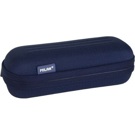 Trousse ovale - MILAN - Série 1918 - Bleu marine - Semi-rigide - Protection renforcée