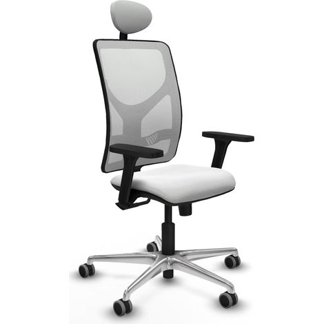 Sedia da ufficio piqueras y crespo Motilla bianco alluminio (1/2)