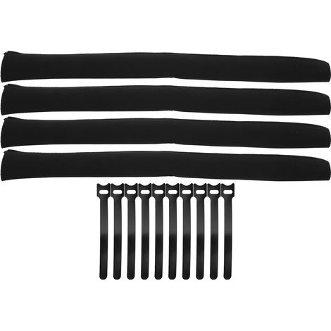 4Zip Protecteur de câbles avec fermeture éclair, 4 pièces manchon organiseur de cordons, housse de câble avec attaches (1/5)