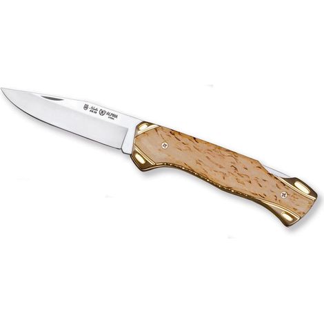 Taschenmesser Alpina 062 Miguel Nieto 18,5 cm, mit Stahlklinge 8 cm und mango aus Hartchrom und natürlichem Birkenholz.