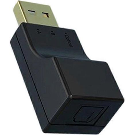 Adaptateur émetteur audio sans fil Bluetooth combiné à fibre optique USB, compatible avec les appareils audio sans fil tels que la PS4 et la Switch. (1/5)