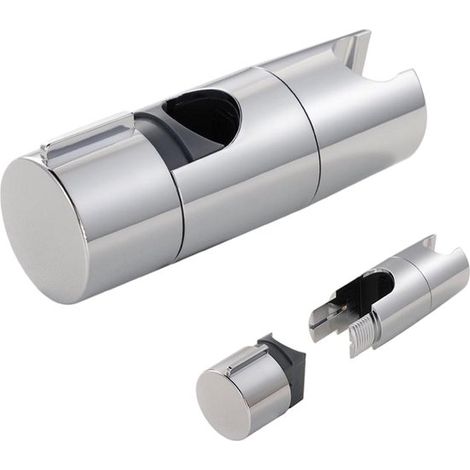 Barra de apoyo para ducha - Barra de apoyo para cabezal de ducha con guía ajustable de 18-25 mm - Barra de apoyo para ducha giratoria 360° sin necesidad de taladrar (1/4)