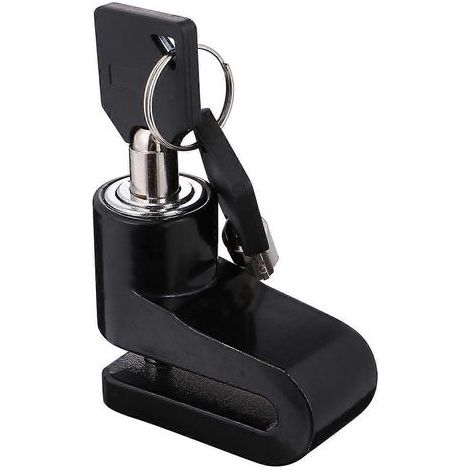 antivol de sécurité pour moto, frein à disque, protection antivol pour moto, scooter et moto (noir)-52X4.4cm-Black (1/2)