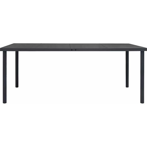 Maison Exclusive - Tavolo da Pranzo per Esterni Antracite 190x90x74 cm in Acciaio