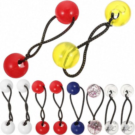 Élastiques à cheveux pour petites filles, boules doubles, design rond simple, usage quotidien pour femmes, 2x2x2cm, maintien sûr, lot de 10 pièces (1/5)