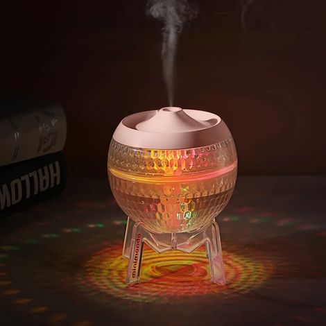 (Rose) Un humidificateur de marque Planet de 350 ml, fonctionnement silencieux. (1/5)