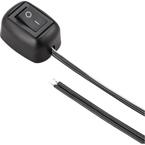 12V-24V/10A Coller Type Interrupteur de Bouton de Forme de Goutte d'eau de Commutateur de Bricolage de Voiture ON/OFF pour Des Phares Antibrouillard,Barre Lumineuse de LED(avec 1m Fil) (1/5)
