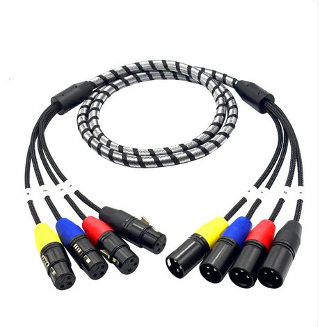 Câble XLR multiconducteur, microphone 4 canaux, amplificateur d'éclairage de scène multicanal, câble audio de scène, câble de(N53) (1/5)