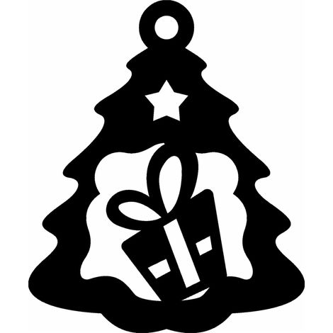 Ciondolo traforato £3 Decorazione natalizia per finestre, regalo per l'albero di Natale