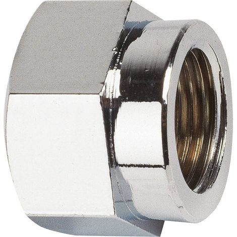 Comap – Raccord laiton chromé hexagonal réduit à visser – Filetage F 3/4' et F 1/2' – Fixation à visser pour robinetterie