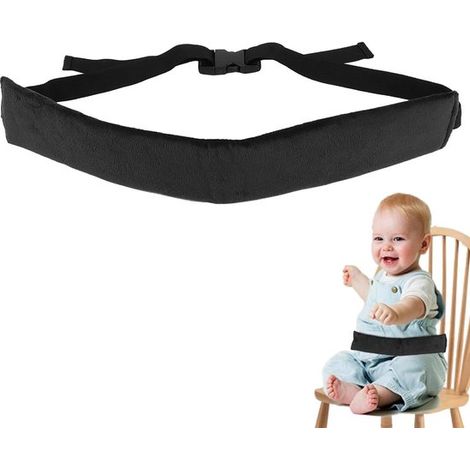 Sicherer Hochstuhl-Sicherheitsgurt für Babys – Verstellbar und komfortabel – Schwarz (1/5)