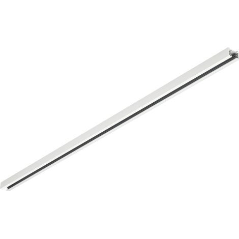DUOLINE BINARIO METALLO BIANCO LUNGHEZZA 100CM 2 FASI MAX 600W (1/2)