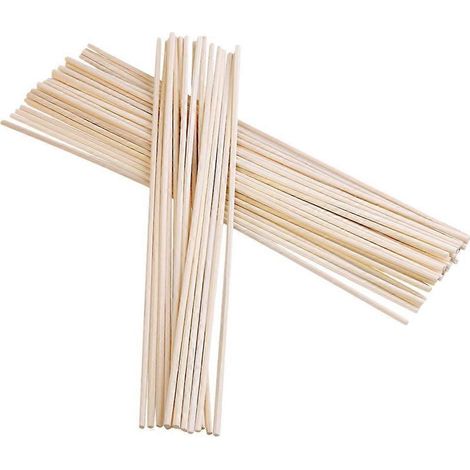 100 Rattanstäbchen für einen natürlichen Duftdiffusor mit geradem Stiel (1/5)