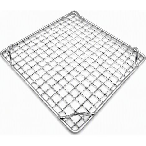 Grille en acier inoxydable avec pieds, 20 x 20 cm (1/5)