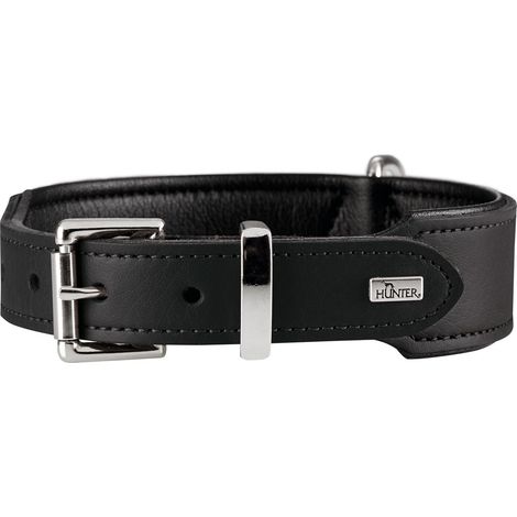 Halsband Basic 55 nickel schwarz/ schwarz