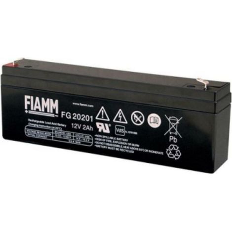 Batteria Al Piombo Fiamm 12V 2Ah (Fiamm Cod. Fg20201)