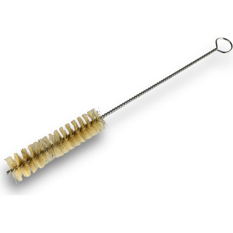 Goupillon SOIE multifonction Différents diamètres Garnissage 80 mm Manche Torsadé 250 mm - Quantité x 1 - Ø 20 mm - SOIE (1/5)