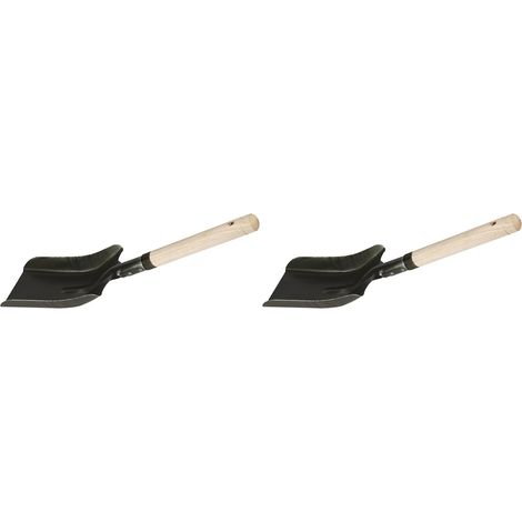 29485 Pelle à Charbon étroite, Traditionnel, Noir (Lot de 2)
