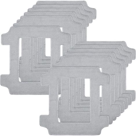Lot de 12 Chiffons Nettoyage Robot Vitres Ecovacs Winbot W2S / W2S Omni Microfibre Réutilisables Lavables haut de gamme (1/5)