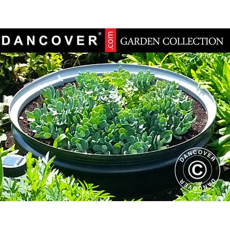 Round raised garden bed, Ø0.5x0.1 m, Brown