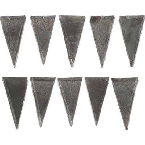 20-teiliges Set Axtbefestigungskeile aus Kohlenstoffstahl, Reparaturwerkzeug mit Verstärkungsnägeln für Hammerstiele, kompakter dreieckiger Keil für Heimwerker- und Wartungsarbeiten (1/5)