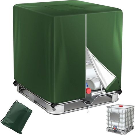 Housse de Réservoir IBC 210D 1000L,Réservoir D'eau Couvercle,Anti-UV Housse Protection Cuve,Bâche de Protection,Accessoires Cuve 1000L (1/5)