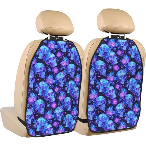 Lot de 2 tapis protection pour siège arrière voiture – Motif tête (1/5)