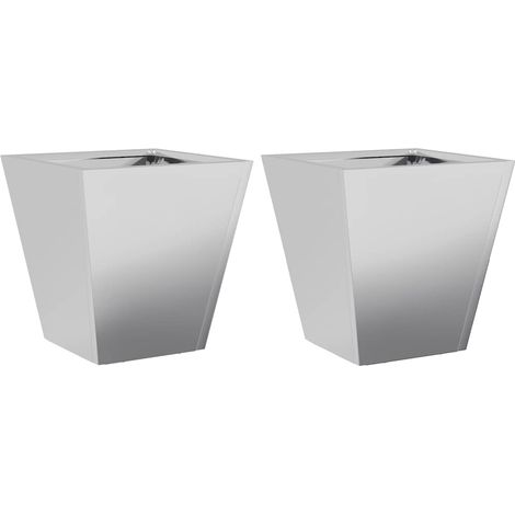 Maison Exclusive - Pflanzkübel 2 Stk. 30x30x30 cm Verzinkter Stah