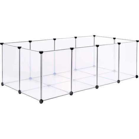 Petit Animal Pet Fence pour Petit Animal Lapin Furet hérisson Bricolage Portable clôture d'exercice 74x47x145cm (1/5)