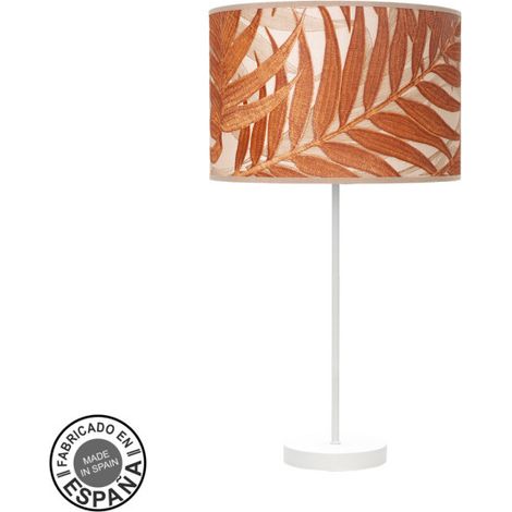 Lampada da tavolo di alta moda 1xe27 bianco/foglia caldaia 63x30 x30 cm