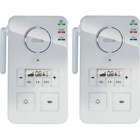 m-e modern-electronics FS 2.1 Intercomunicante Senza fili (radio) 446 MHz 2000 m Bianco