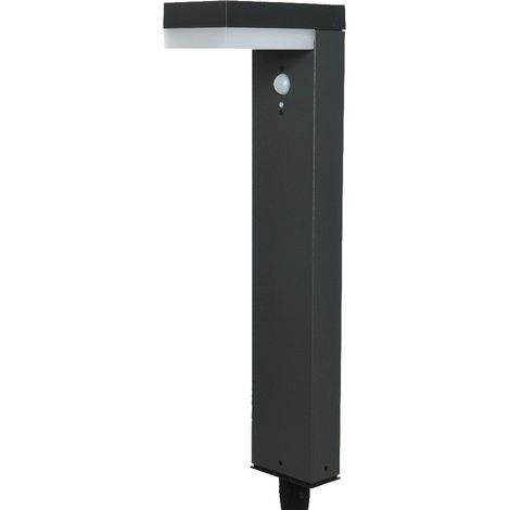 Paletto solar LED exterior con sensor de movimiento y 3 modos