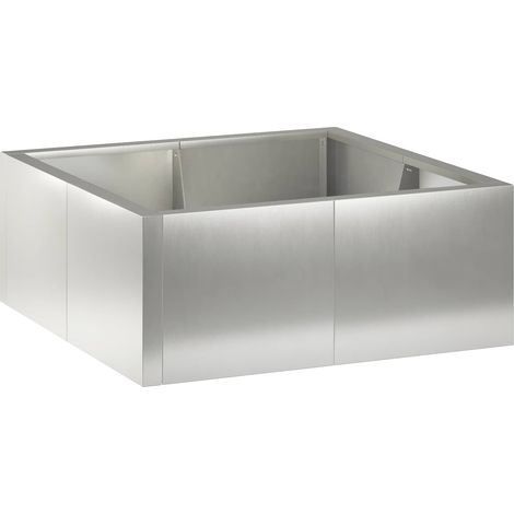 Retaining Wall 4 pcs 100 x 100 x 40 cm Stainless Steel Silver vidaXL (1/5)