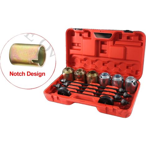Kit universal de 26 herramientas de prensado y tracción, apto para reparación de automóviles, incluye un estuche de transporte. (1/5)
