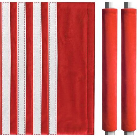 QORVA-Lot de 4 housses de poignée de porte de réfrigérateur, housses de poignée de porte de réfrigérateur, housses anti-poussière pour réfrigérateur, lave-vaisselle et four