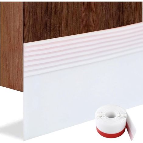 Guarnizione autoadesiva per porte,fermaporta da 36 mm,nastro sigillante in gomma per porte e finestre,isolamento acustico,lunghezza totale 2 m (1/5)