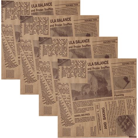 Papel De Envoltura Alimentario - Para Sandwiches Y Comida Para Llevar - Ideal Para Cestas De Delicatessen - Hoja Grande Y Fina - 1 Unidad (1/5)