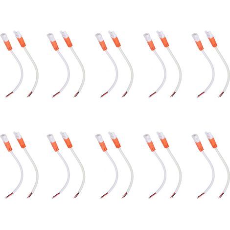 Connecteur de bande LED 16AW, 10 jeux, 2 broches, prise rapide, câble mâle femelle Portable (1/5)