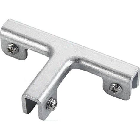 Support de fixation pour carrelage et verre en alliage d'aluminium — Adapté pour la fixation de carrelages, de verres et de cadres en bois (Type T) (1/4)