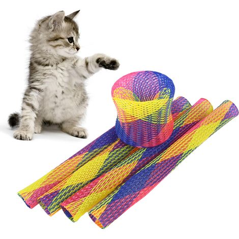 Muelle Colorido Juguete, 18 Piezas Juguetes para Gato con Muelles para Gato Interactivos Duraderos para Gato Gatito Mascotas Regalo de Novedad (1/4)