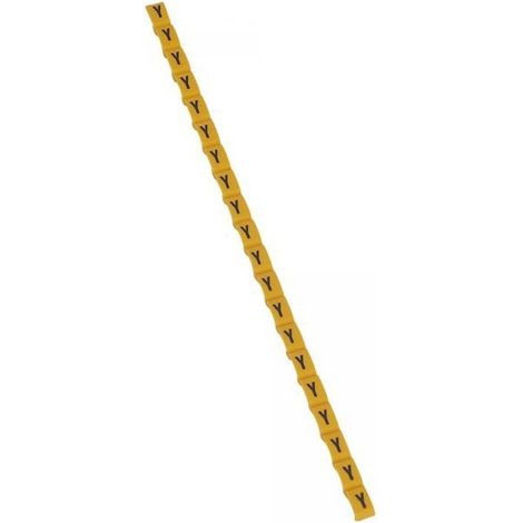 Legrand 038434 Rotulador Duplix letra "Y" amarillo (600uds) - código de color internacional