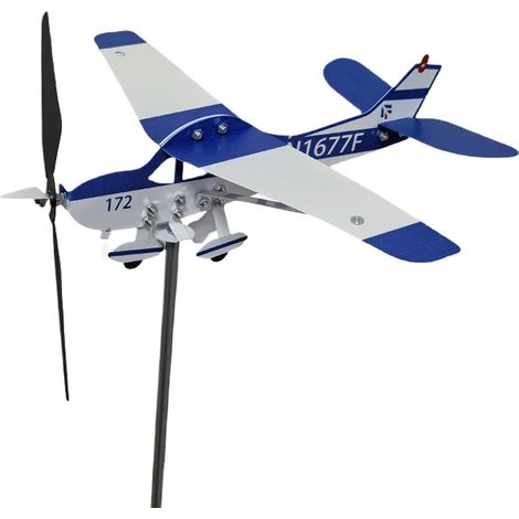 Wetterfahne Flugzeug Blinker für Dachmontage robuste