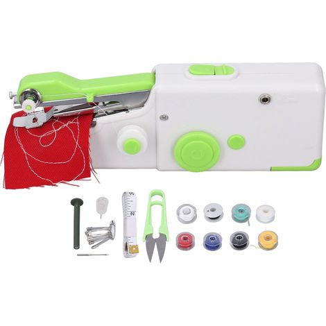 Cette machine à coudre portative est facile à utiliser, ergonomique et agréable à prendre en main. Elle convient parfaitement à la confection de vêtements, de rideaux et autres articles. (1/5)